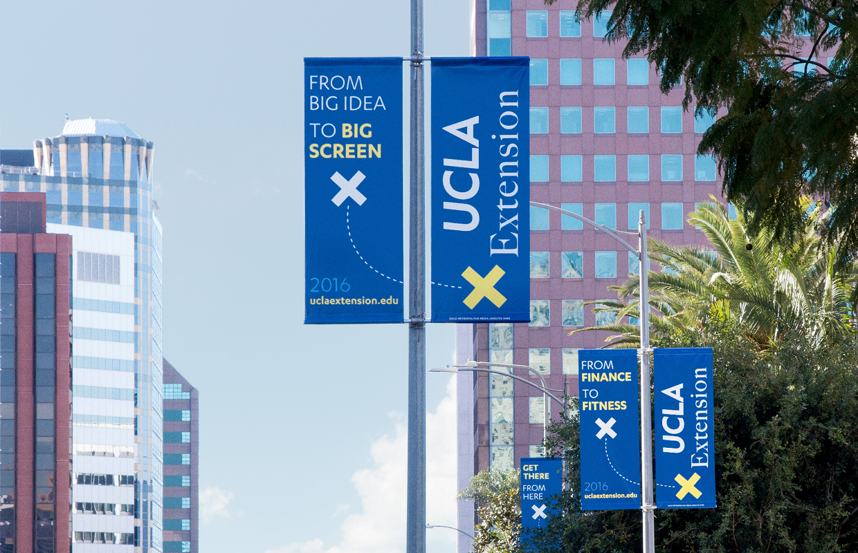 UCLA Extension banner design