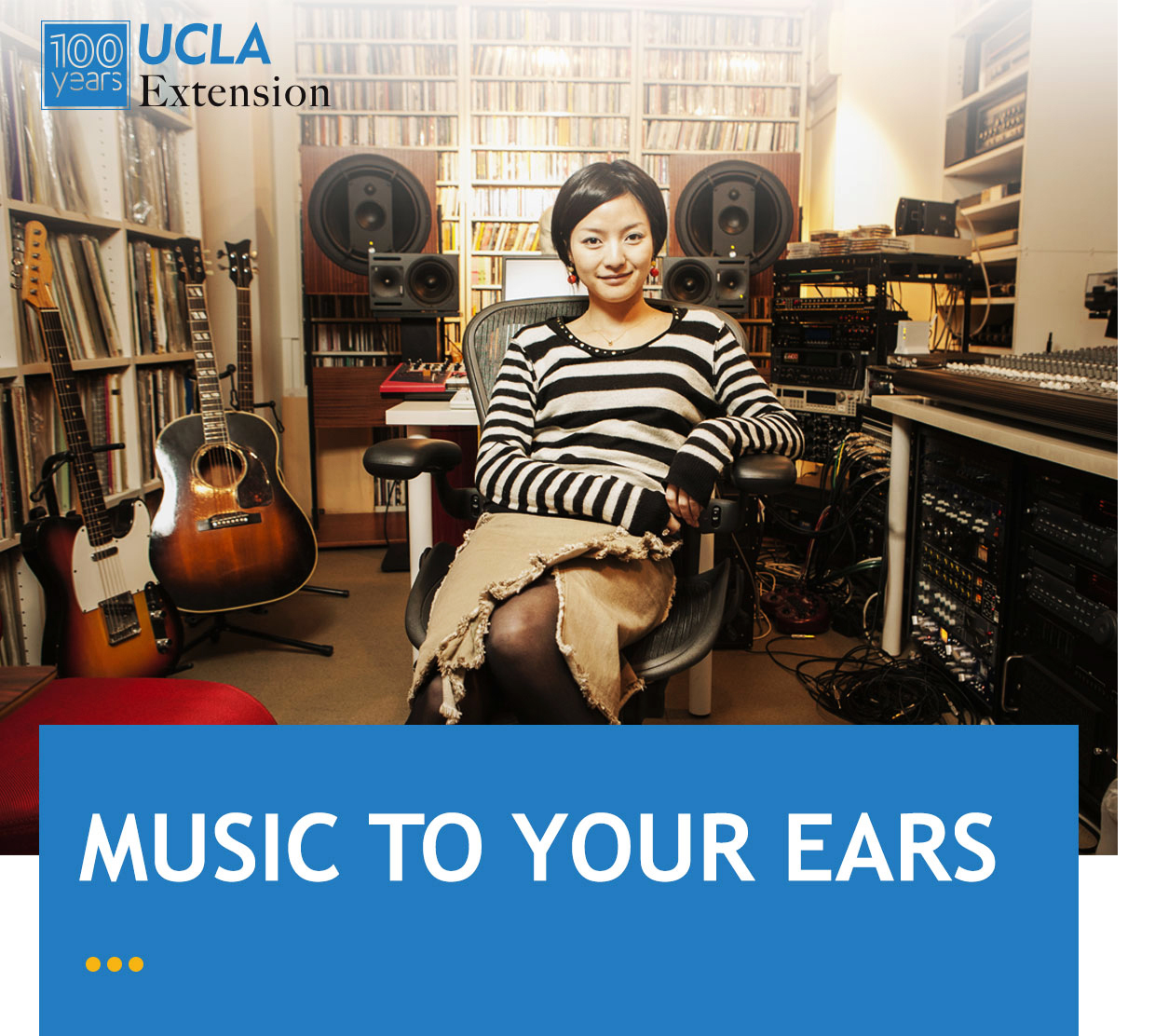 UCLA Extension email campaign with musician